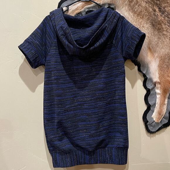 Vintage Marc Jacobs XS Short Sleeve Hoodie Jacket Tunic Purple Coat - Picture 2 of 6